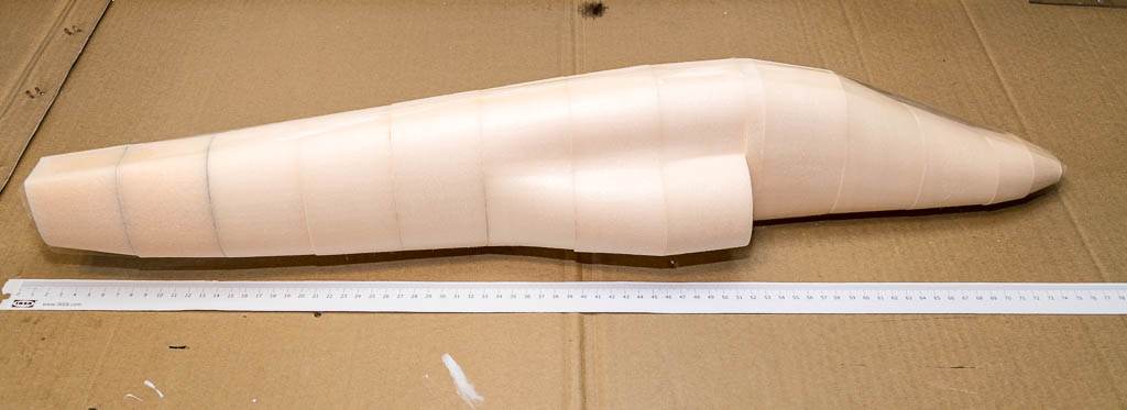 DevFus Foam 2 fuselage assembled